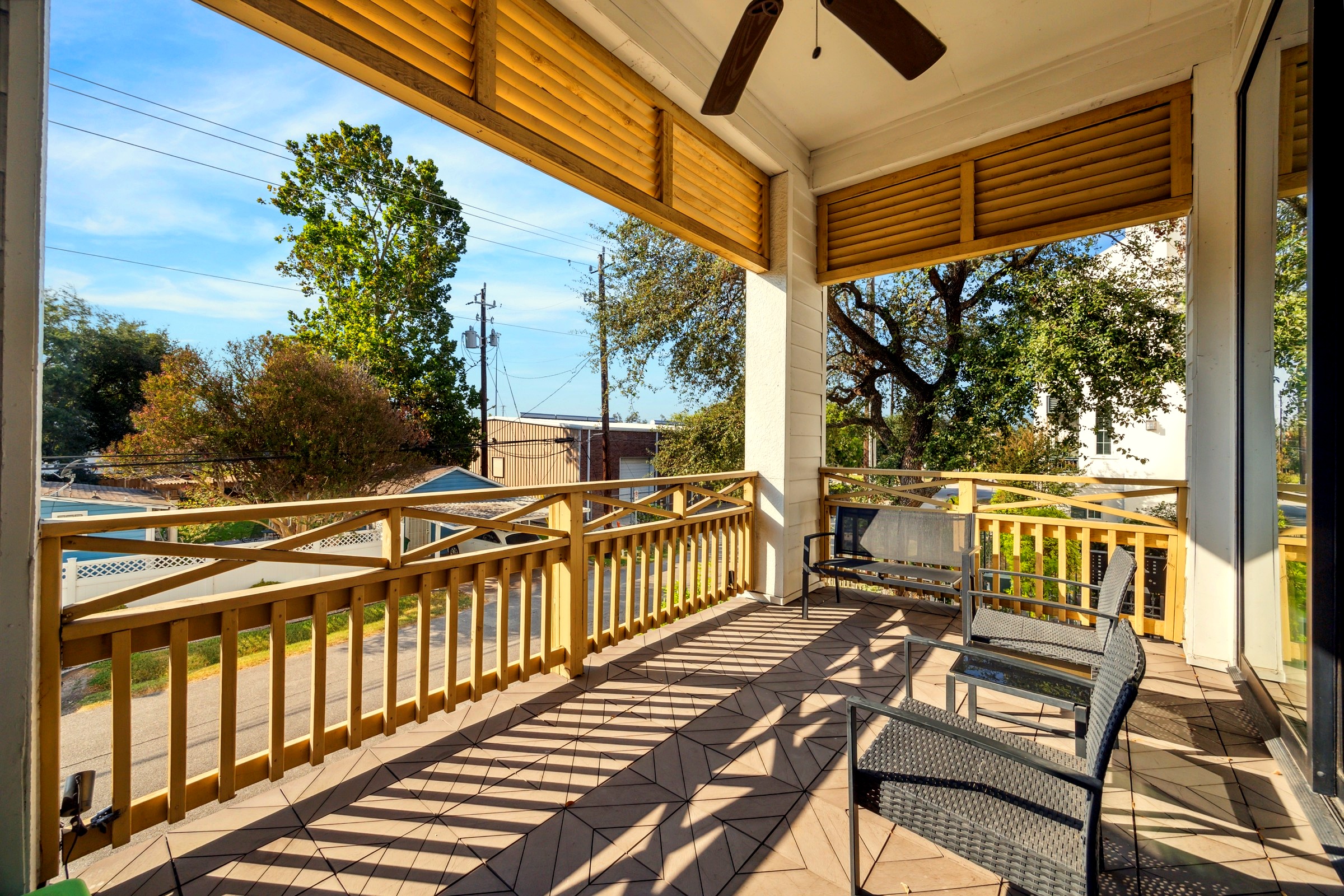 Covered balcony