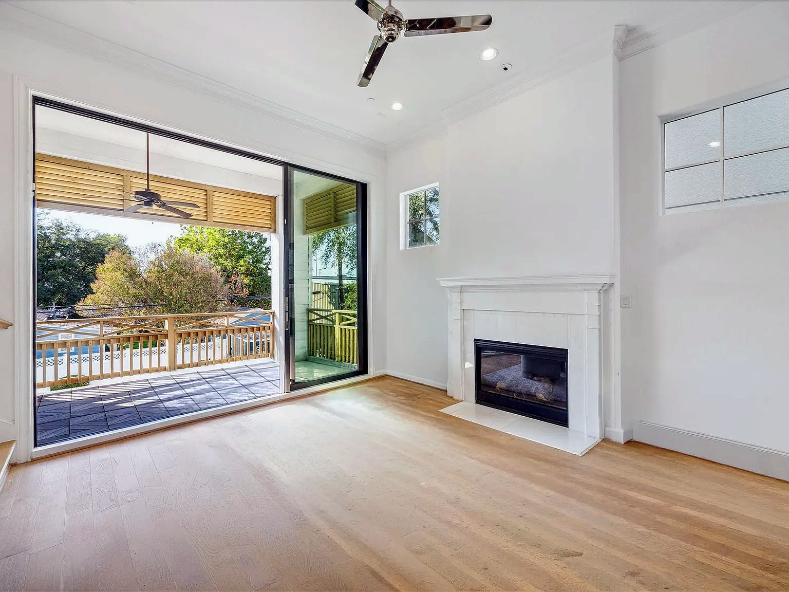 Living – fireplace view